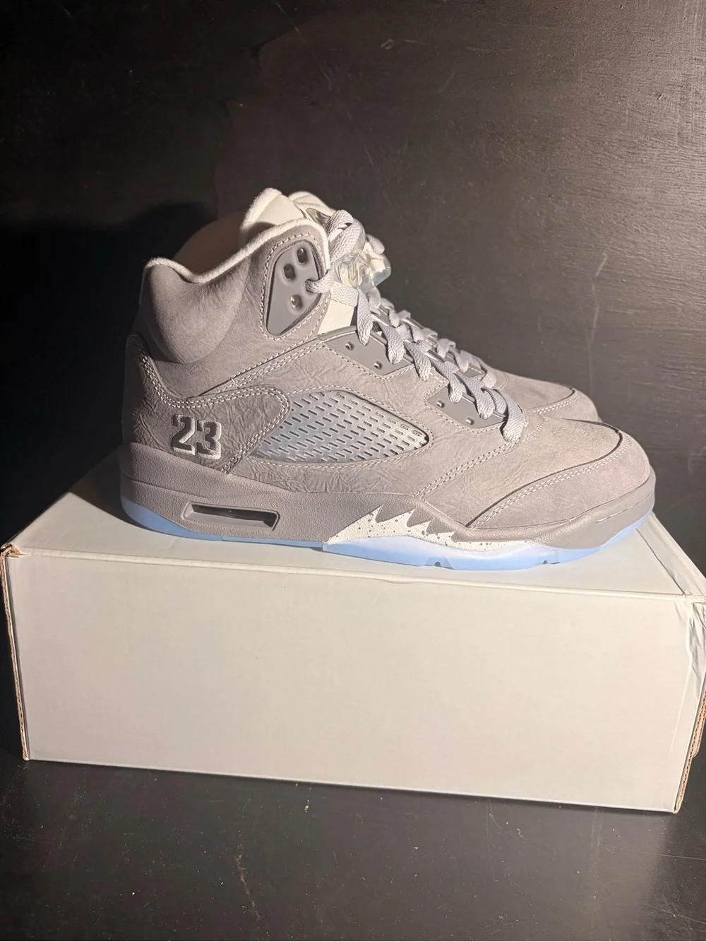Jordan 5 Retro Men’s Sneakers - Wolf Grey 5